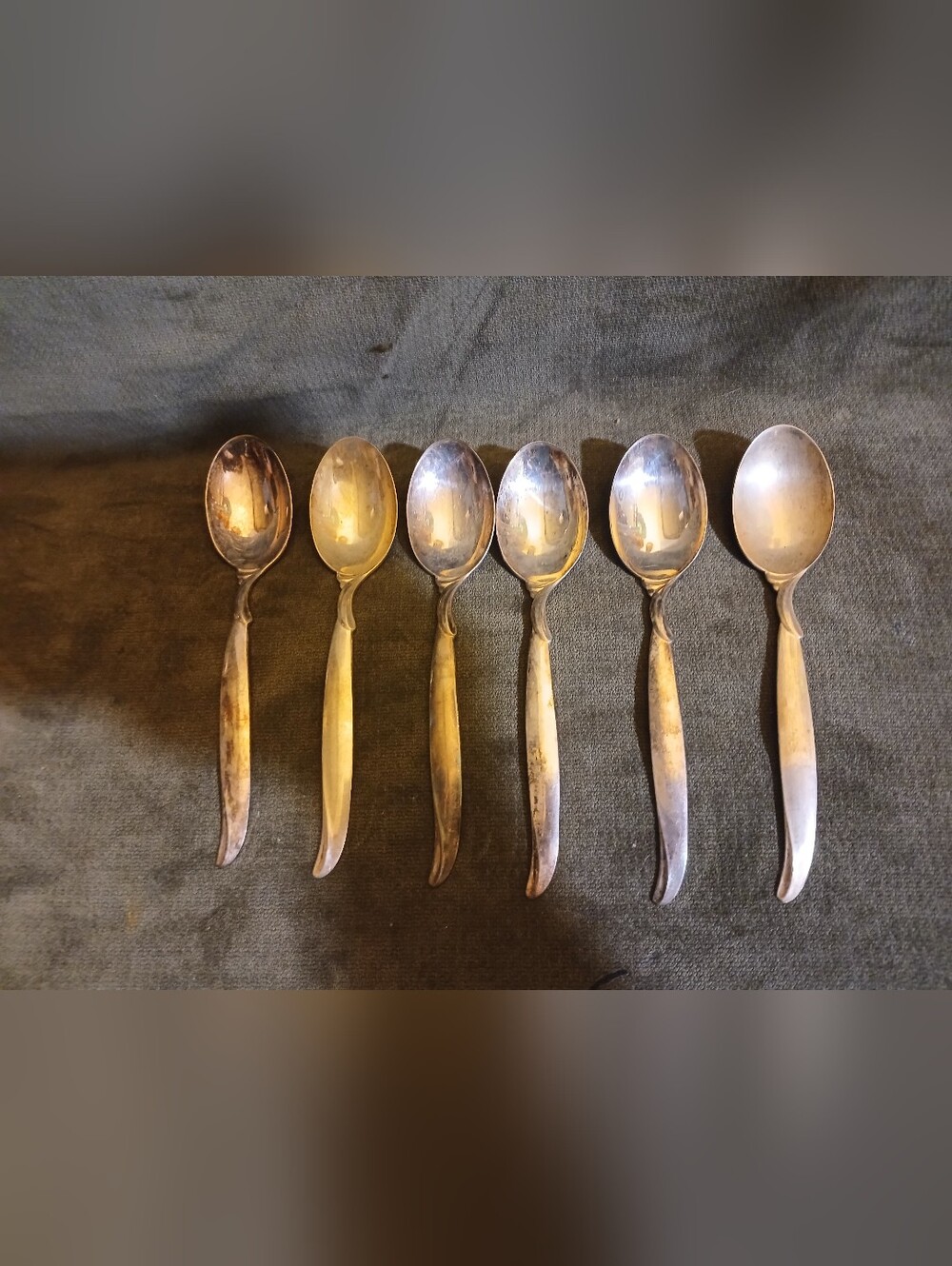 1847 Rogers Bros Flair Silverplate Flatware Lot Of 6
